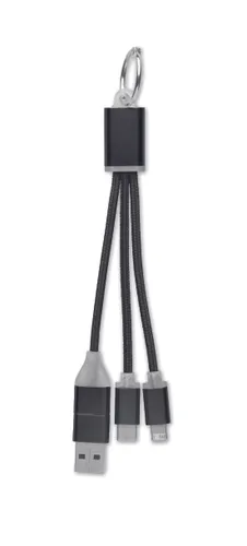 Câble de charge 4 en 1 type C personnalisable - Blue