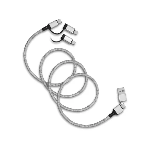 Cable de charge publicitaire 6 en 1 a enroulement magnetique