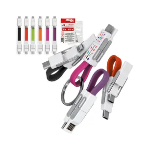 Cable de charge rapide publicitaire (20 w) et transfert de donnees 6 en 1