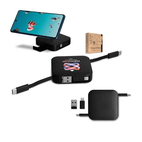Câble de charge rétractable 4 en 1
