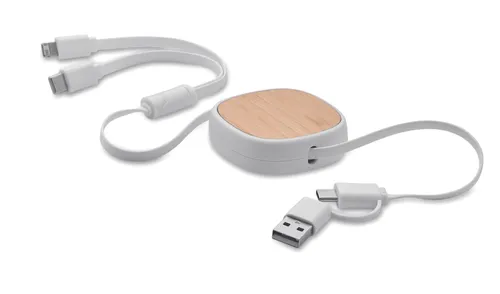 Câble de charge USB rétractable personnalisable - Togobam