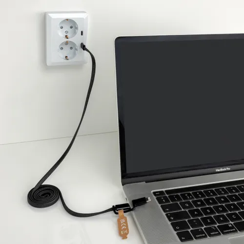 Câble magnétique 60W 2 en 1 Arc en PET RCS - XD Xclusive
