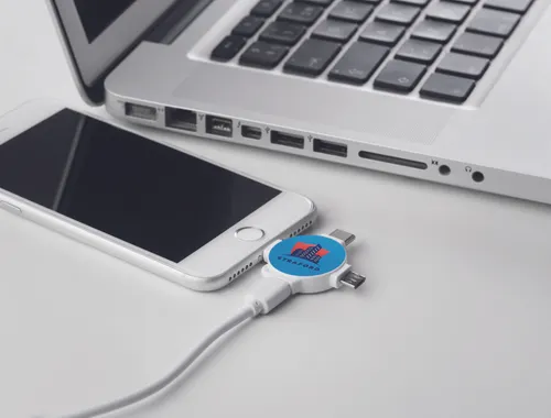 Câble publicitaire avec adaptateur 3 en 1 - Ligo Cable
