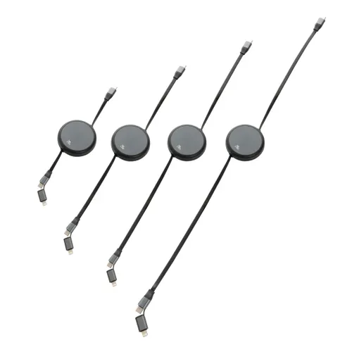 Câble rétractable 240W 2-en-1  en aluminium RCS Terra - XD Xclusive