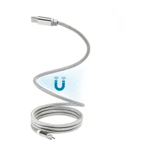 Câble USB-C 60 W magnétique - Magsle | Argenté