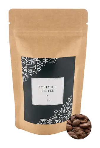 Café en grains personnalisé du Costa Rica, 40g - Tarrazu