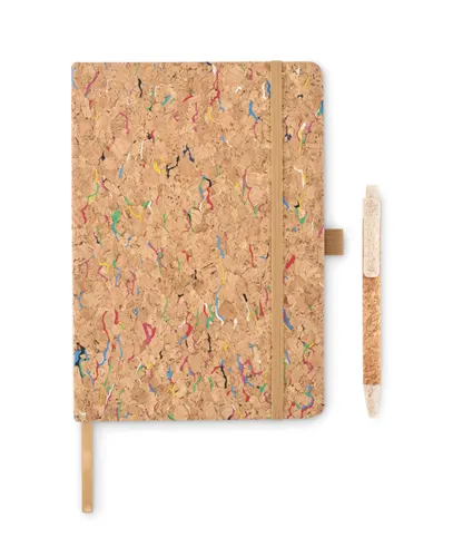 Cahier A5 en liège de couleur - Cornota