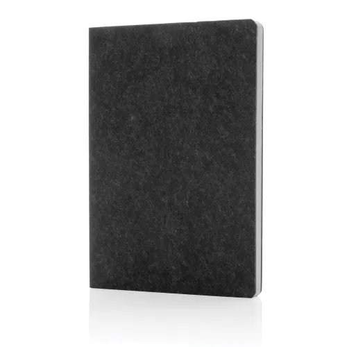 Cahier A5 personnalisable en feutre recyclé certifié GRS Phrase - XD Collection