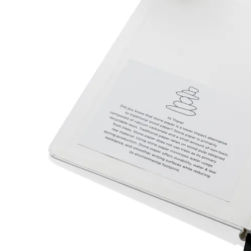 Cahier A5 personnalisable en kraft recyclé et papier de verre Craftstone - XD Collection