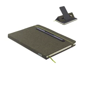 Cahier A5 personnalisé support de téléphone - Rinbook | Vert Foncé