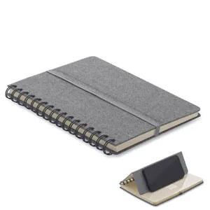 Cahier A5 support de téléphone - Strata | Gris