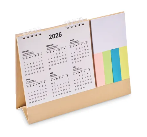 Calendrier de bureau personnalisé avec mémo - Calendoo