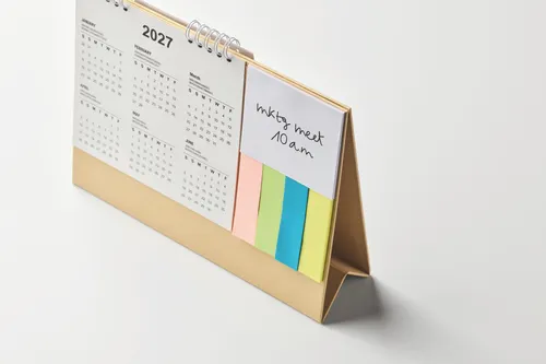 Calendrier de bureau personnalisé avec mémo - Calendoo