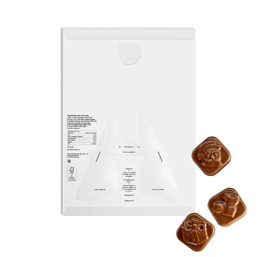 Calendrier de l'avent végétalien Classic au chocolat, format vertical