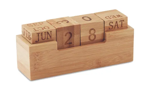 Calendrier en bambou personnalisé - Karenda