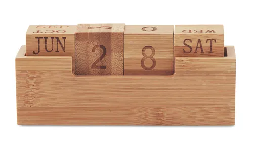 Calendrier en bambou personnalisé - Karenda