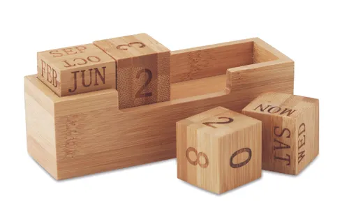 Calendrier en bambou personnalisé - Karenda