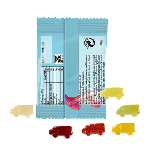 Camion en gommes de fruits