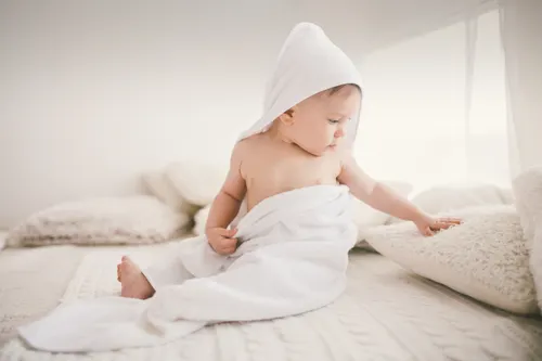 Cape de bain en coton personnalisable - Hugme