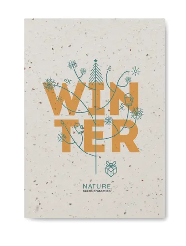 Carnet A5 couv. papier semence personnalisable - Seed Book