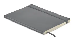 Carnet A5 couverture en PU personnalisable - Breta | Gris Pierre