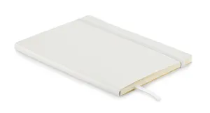 Carnet A5 couverture en PU personnalisable - Breta | Blanc
