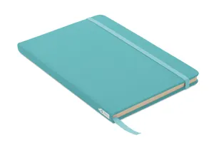 Carnet A5 couverture RPET 600D personnalisable - Note Rpet | Turquoise