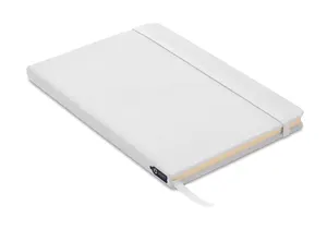 Carnet A5 couverture RPET 600D personnalisable - Note Rpet | White