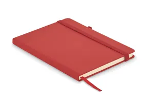 Carnet A5 ligné en PU recyclé personnalisable - Arpu | Red