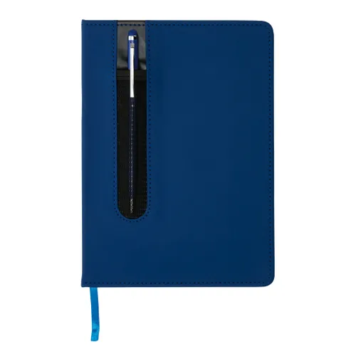 Carnet A5 personnalisable à couverture rigide en PU avec Stylo tactile - XD Collection