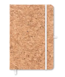 Carnet A5 personnalisable avec liège | White