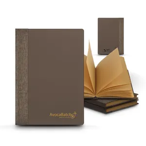 Carnet a5 personnalisé avec couverture en poudre cafe