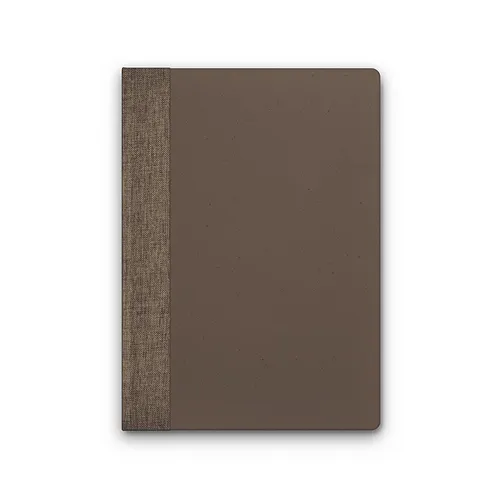 Carnet a5 personnalisé avec couverture en poudre cafe