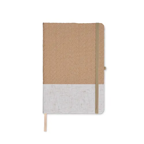 Carnet A5 personnalisé couverture coton et fibres de bambou