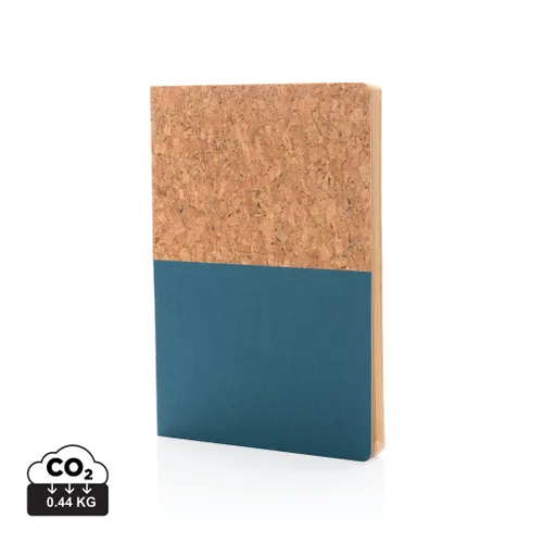Carnet A5 publicitaire à couverture en kraft et en liège - XD Collection
