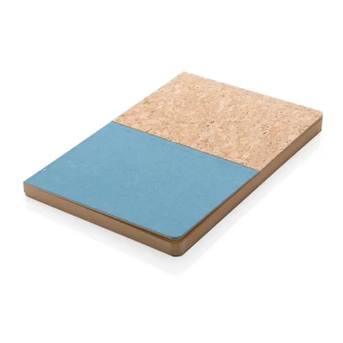 Carnet A5 publicitaire à couverture en kraft et en liège - XD Collection