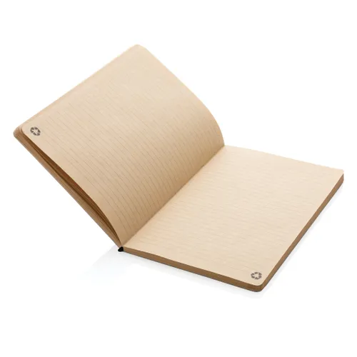 Carnet A5 publicitaire à couverture en kraft et en liège - XD Collection
