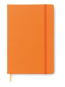 Carnet A6 96 pages lignées personnalisable - Notelux | Orange