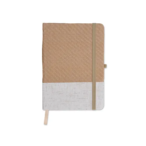 Carnet b6 couverture coton et fibres de bambou personnalisé