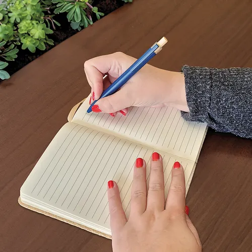 Carnet b6 couverture coton et fibres de bambou personnalisé