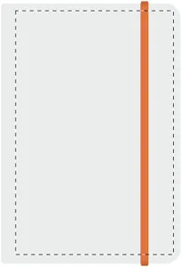 Carnet de notes personnalisé - Pendula A5 | Orange / Blanc