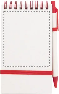 Carnet de notes publicitaire en carton de pack de lait - Relact Jot | Rouge