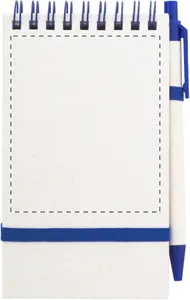 Carnet de notes publicitaire en carton de pack de lait - Relact Jot | Bleu