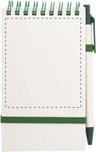 Carnet de notes publicitaire en carton de pack de lait - Relact Jot | Vert