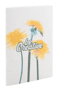 Carnet de notes publicitaire personnalisé en papier ensemencé - CreaNote Plus A6 Seed Carnet de notes publicitaire personnalisé en papier ensemencé - CreaNote Plus A6 Seed