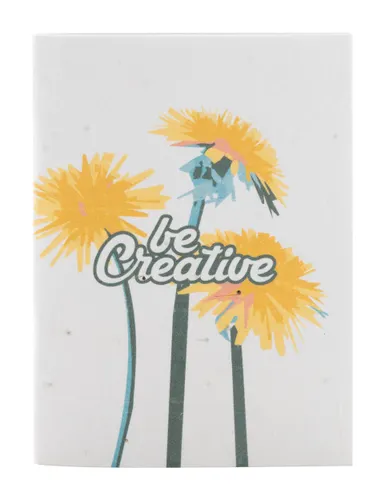 Carnet de notes publicitaire personnalisé en papier ensemencé - CreaNote Plus A6 Seed