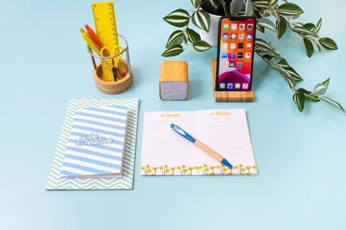 Carnet de notes publicitaire personnalisé en papier ensemencé - CreaNote Plus A6 Seed