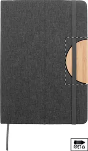 Carnet de notes RPET personnalisé - Bothom | Noir