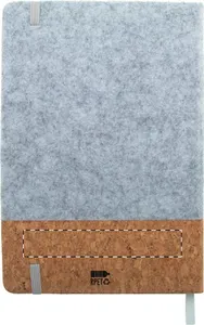 Carnet de notes rpet personnalisé - Corfel | Gris