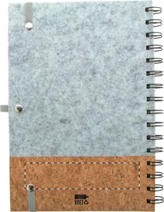 Carnet de notes rpet personnalisé - Corsens | Gris